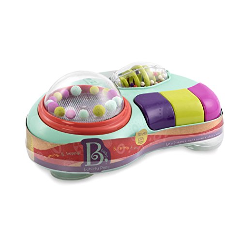 B. Toys Whirly Pop - Estación de Luces y música para bebé, con ventosas, 100 % no tóxico y sin BPA