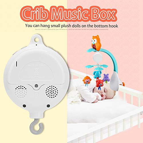 Baby Crib Mobile Music Box Ropa de Cama para Bebés Musical Bell Doce Dulces Melodías con Pilas