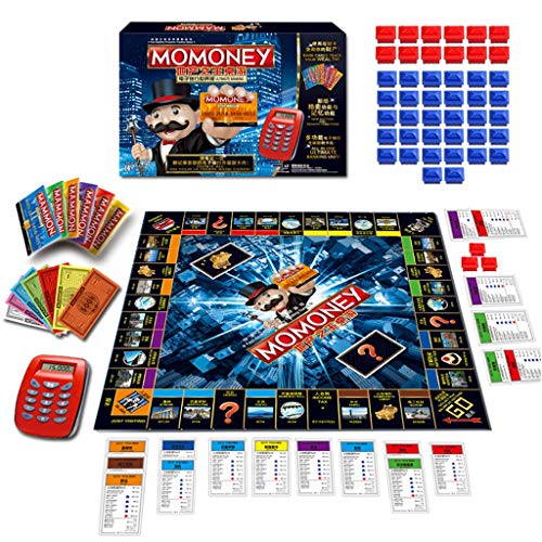 Banking Electronic Monopoly Game Deluxe Board Game, World Tour Real Estate King Transing Game para niños y Adultos
