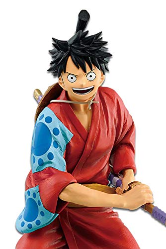 Banpresto- Japanese Style One Piece Estatua Monkey D. Luffy, Multicolor (85204)