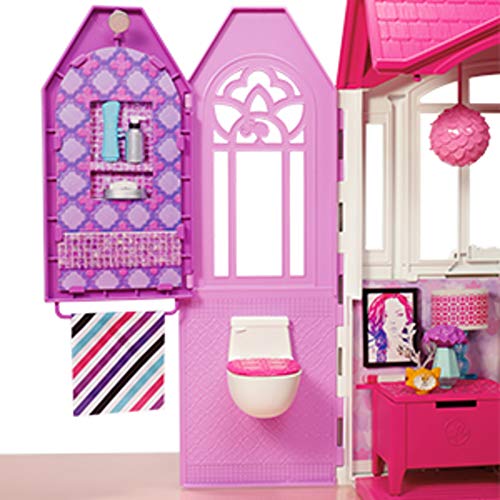 Barbie - Glam Casa de vacaciones portátil, Multicolor, Miscelanea (CHF54)