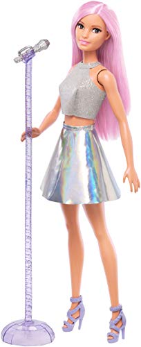 Barbie Quiero Ser Cantante, muñeca con accesorios (Mattel FXN98)