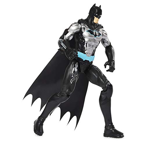 Batman Figura de acción Bat-Tech 6060346 de 30,48 cm (Traje Negro/Azul) para niños a Partir de 3 años