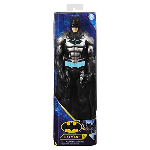 Batman Figura de acción Bat-Tech 6060346 de 30,48 cm (Traje Negro/Azul) para niños a Partir de 3 años