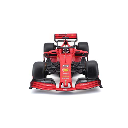 Bburago 15616807V BB - Maqueta de avión Formula 1 (Escala 1:18, Driver 5 Sebastian Vettel), Multicolor