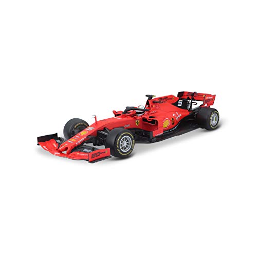 Bburago 15616807V BB - Maqueta de avión Formula 1 (Escala 1:18, Driver 5 Sebastian Vettel), Multicolor