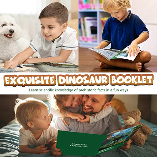 Bdwing Dinosaurio del Juguete, Dinosaurios educativos realistas con tapete de Juego para Crear un Mundo jurásico, Que Incluye T-Rex, Triceratops, Velociraptor, Regalo para niños