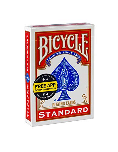 BICYCLE Tarjetas de Pago Unisex índice estándar (4 Unidades, Rojo/Azul