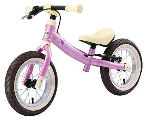 BIKESTAR 2-en-1 Bicicleta sin Pedales para niños y niñas 3-4 años | Bici con Ruedas de 12" Edición Sport | Rosa