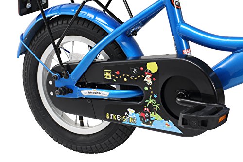 BIKESTAR Bicicleta Infantil para niños y niñas a Partir de 3 años | Bici 12 Pulgadas con Frenos | 12" Edición Clásica Azul