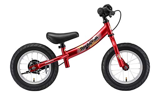 BIKESTAR Bicicleta sin Pedales para niños y niñas | Bici 12 Pulgadas a Partir de 3-4 años con Freno | 12" Edición Sport Rojo