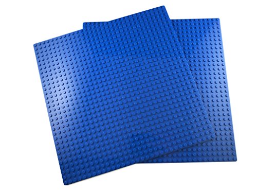 Bloques De Construcción Placas Base Clásica Compatibles con Todas Las Principales Marcas (2x Azul)