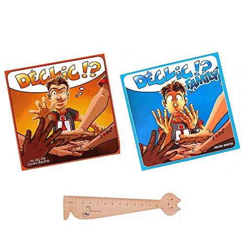 Blumie Shop - Juego de 2 juegos decorativos + 1 regla para marcapáginas de madera