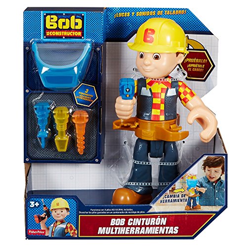 Bob the bulider The Builder Bob cinturón multiherramientas, 28 x 25 x 11 cm (Simba Toys FHF84)