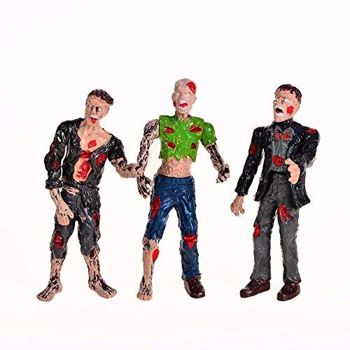 BOHS Muñecas Zombie Figuras de acción Juguetes - Modelo en Miniatura de articulaciones articuladas - 4 Pulgadas - Paquete de 6