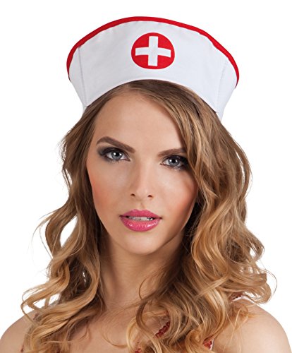 Boland 01380 - enfermera Cap, para el traje de carnaval, un tamaño, blanco