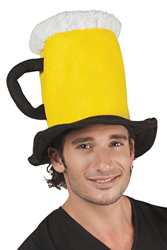 Boland 98996 – Sombrero en forma de jarra de cerveza, color amarillo