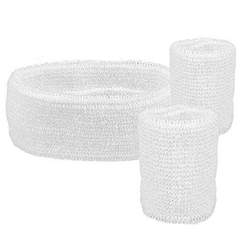 Boland - Banda y puños absorbentes para adultos, blanco, talla única, 01891