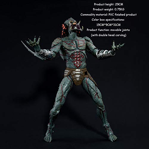 boojook Alien Ultimate Jagged 2018 Predator Predator Predator 12-Inch Articulado Figura Figura Figura Regalo Anime Accesorios Modelo de Escritorio