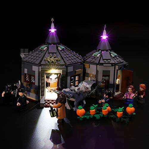 BRIKSMAX Kit de Iluminación Led para Harry Potter Cabaña de Hagrid Rescate de Buckbeak,Compatible con Ladrillos de Construcción Lego Modelo 75947, Juego de Legos no Incluido