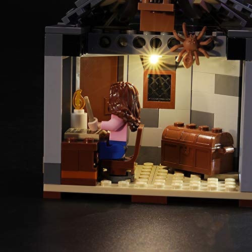BRIKSMAX Kit de Iluminación Led para Harry Potter Cabaña de Hagrid Rescate de Buckbeak,Compatible con Ladrillos de Construcción Lego Modelo 75947, Juego de Legos no Incluido