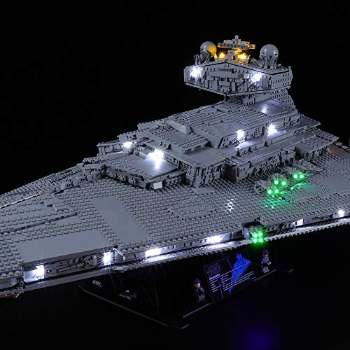 BRIKSMAX Kit de Iluminación Led para Imperial Star Destroyer,Compatible con Ladrillos de Construcción Lego Modelo 75252, Juego de Legos no Incluido (Versión de Control Remoto)
