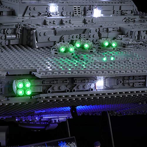 BRIKSMAX Kit de Iluminación Led para Imperial Star Destroyer,Compatible con Ladrillos de Construcción Lego Modelo 75252, Juego de Legos no Incluido (Versión de Control Remoto)