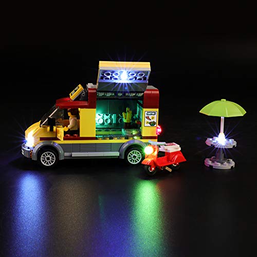 BRIKSMAX Kit de Iluminación Led para Lego Cami&Oacuten de Pizza, Compatible con Ladrillos de Construcción Lego Modelo 60150, Juego de Legos no Incluido