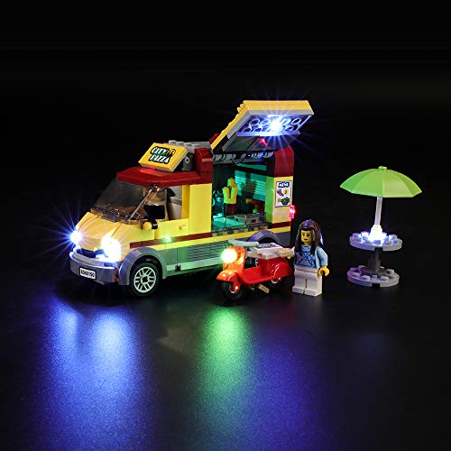 BRIKSMAX Kit de Iluminación Led para Lego Cami&Oacuten de Pizza, Compatible con Ladrillos de Construcción Lego Modelo 60150, Juego de Legos no Incluido