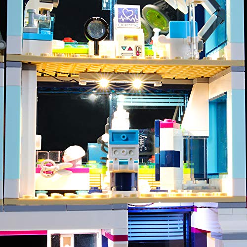 BRIKSMAX Kit de Iluminación Led para Lego Friends Hospital de Heartlake,Compatible con Ladrillos de Construcción Lego Modelo 41318, Juego de Legos no Incluido