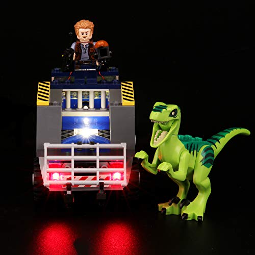 BRIKSMAX Kit de Iluminación Led para Lego Juniors Camión de Rescate del Raptor, Compatible con Ladrillos de Construcción Lego Modelo 10757, Juego de Legos no Incluido