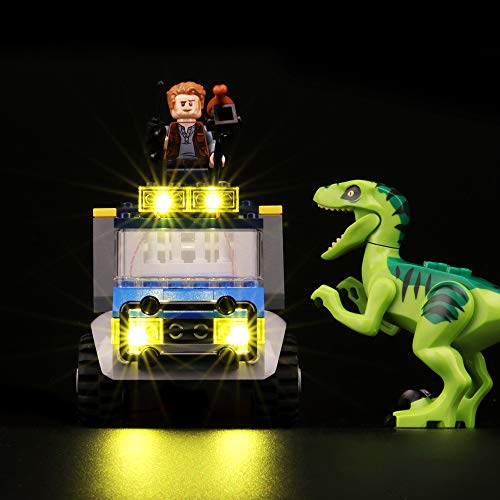 BRIKSMAX Kit de Iluminación Led para Lego Juniors Camión de Rescate del Raptor, Compatible con Ladrillos de Construcción Lego Modelo 10757, Juego de Legos no Incluido
