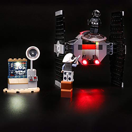 BRIKSMAX Kit de Iluminación Led para Lego Star Wars TM Ataque del Caza Tie-Compatible con Ladrillos de Construcción Lego Modelo 75237, Juego de Legos no Incluido