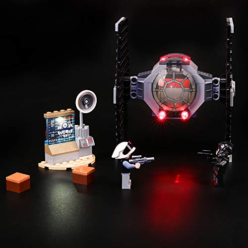 BRIKSMAX Kit de Iluminación Led para Lego Star Wars TM Ataque del Caza Tie-Compatible con Ladrillos de Construcción Lego Modelo 75237, Juego de Legos no Incluido