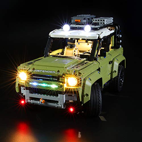 BRIKSMAX Kit de Iluminación Led para Lego Technic Land Rover Defender,Compatible con Ladrillos de Construcción Lego Modelo 42110, Juego de Legos no Incluido