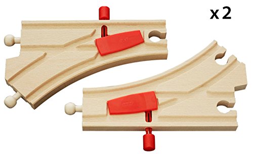 BRIO 33344 - Pistas de conmutación de madera y mecánica