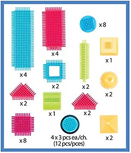 Bristle Blocks - Juego de bloques para bebé (battatco 70.3081) , Modelos/colores Surtidos, 1 Unidad