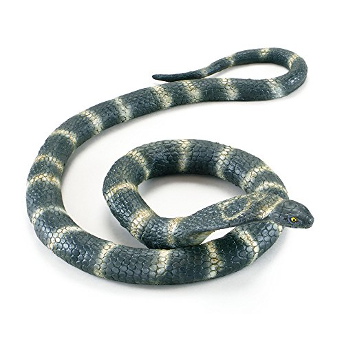 Bristol Novelty- Cobra Serpiente de Goma Flexible, Color Verde, Talla única (AK039)