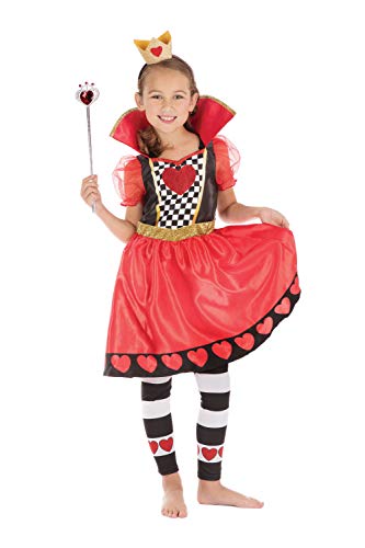 Bristol Novelty Disfraz infantil de reina de corazones, de 10 a 12 años