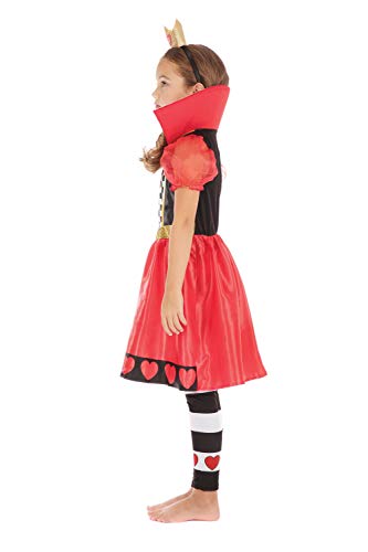 Bristol Novelty Disfraz infantil de reina de corazones, de 10 a 12 años