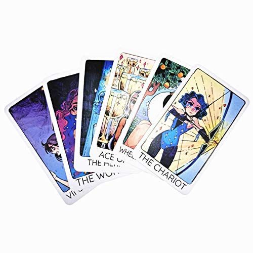 Britts Third Eye Tarot Oracle: A-78 Cards, Online PDF Guide, Land Juegos de Mesa holográficos Adivinación para Adultos y niños Juego de Mesa Dobble Playing Card