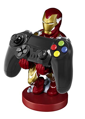 Cable guy Iron man, soporte de sujeción o carga para mando de consola y/o smartphone de tu personaje favorito con licencia de Marvel Avengers Endgame. Producto con licencia oficial. Exquisite Gaming