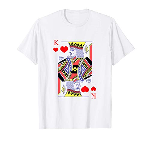 Camisa de póquer - Carta del rey de corazones Camiseta