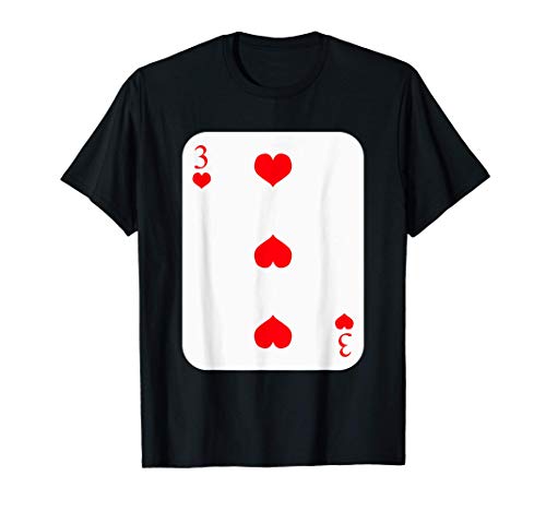 Camisa de póquer - corazones 3 cartas Camiseta