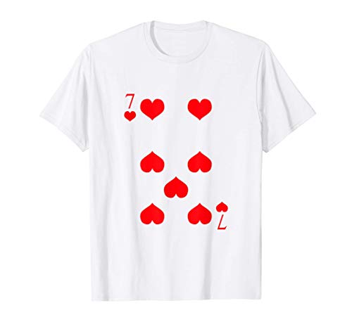 Camisa de póquer - corazones 7 cartas Camiseta