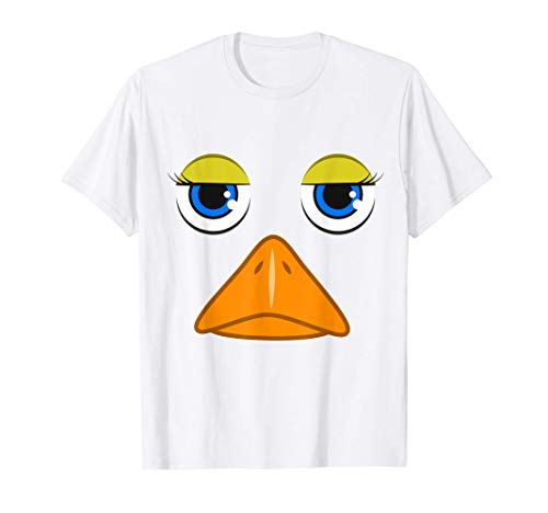 Camiseta divertida cara de pato, disfraz de Halloween Camiseta
