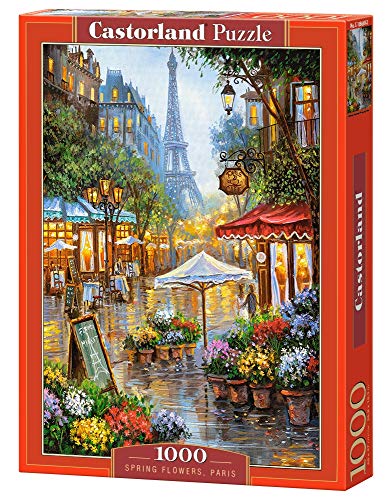 Castorland Jigsaw 1000 pc-Spring Flowers, Paris, Multicolor (C-103669)