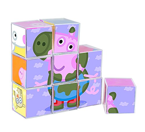 Cefa Toys- Peppa Pig Rompecabezas, 9 Cubos, Miscelanea (88233)
