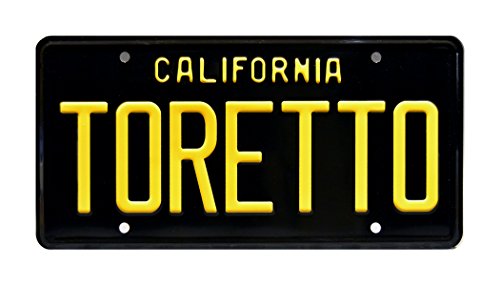 Celebrity Machines Fast and The Furious | Toretto | Metal Stamped License Plate