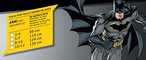 Ciao 11671.3-4 Batman Dark Knight Boys Original Dc Comics Disfraz (Tamaño 3-4 Años) con Músculos Pectorales Acolchados, Color